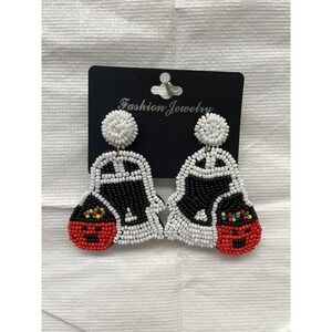 Halloween Earrings trick-or-treating ghost‎